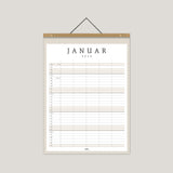 Familie kalender 2026 m/egeramme