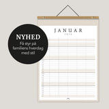 Familie kalender 2026 m/egeramme