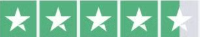 Trustpilot 4.7 stjerner ud af 5